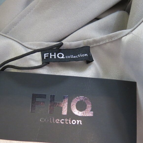 NWT FHQ Collection Grayish Taupe Wrap with Closure Size Medium - Picture 5 of 6